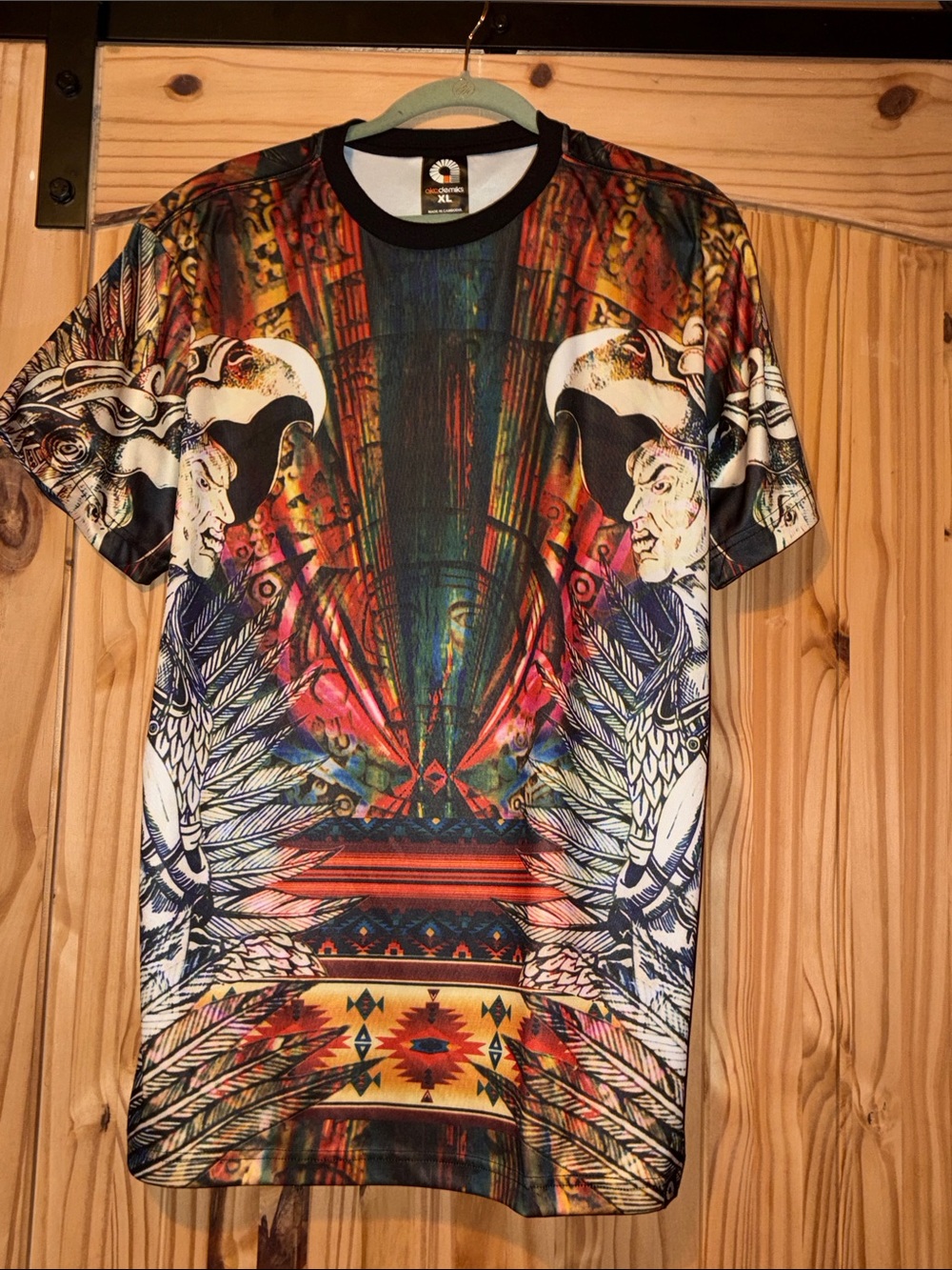 Akademiks Multicolor Tribal Wing Graphic Short Sleeve Tee
